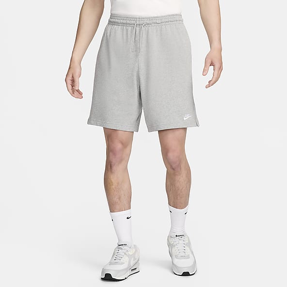 Nike grey and white shorts discount